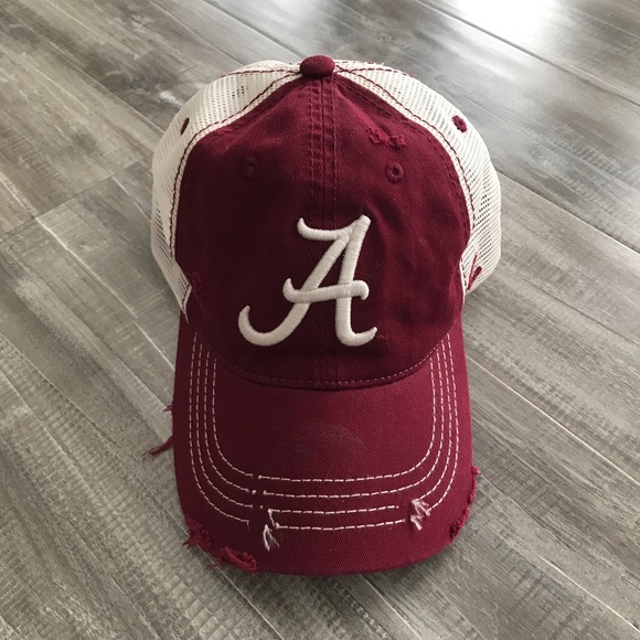 Alabama Distressed Snapback Trucker Hat 